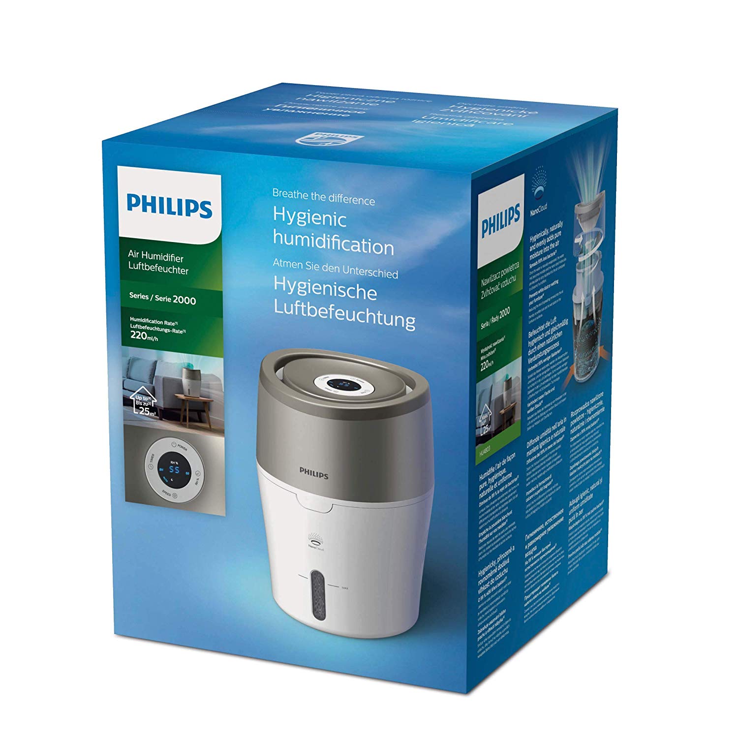 Humidificador con tecnología NanoCloud PHILIPS HU4803/01 – Ofertas3b